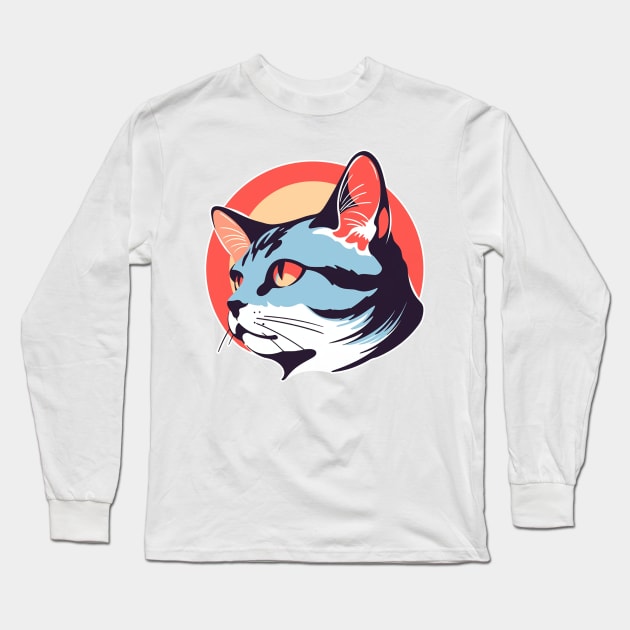 Cat Long Sleeve T-Shirt by Underground Cargo